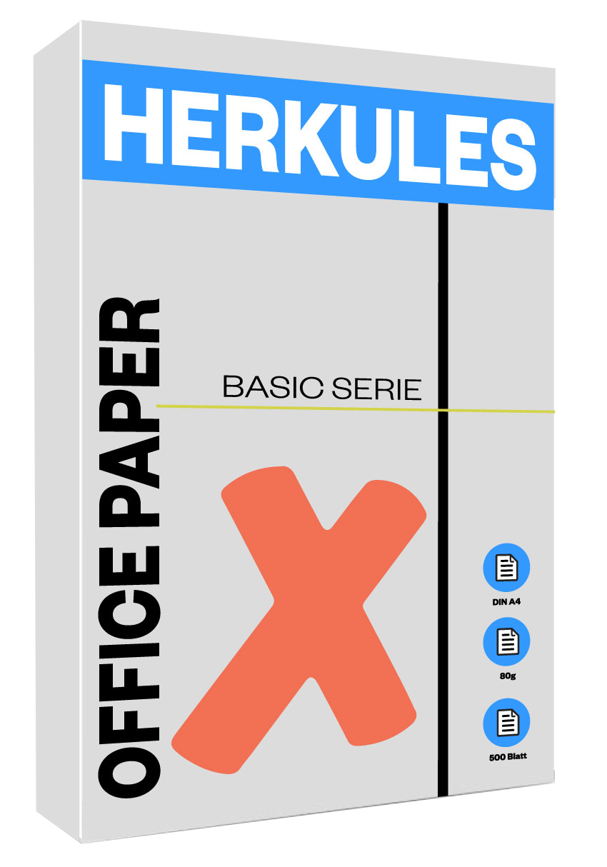 Kopierpapier BASIC 80g weiß 500 Blatt | HERKULES