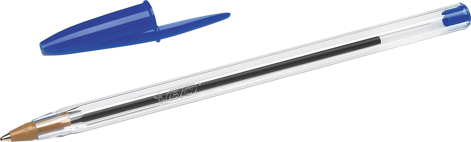 BIC Kugelschreiber Set Cristal Original, in Blau, Strichstärke 0,4 mm, 150er Pack